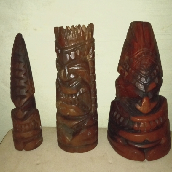 Carved wood figures